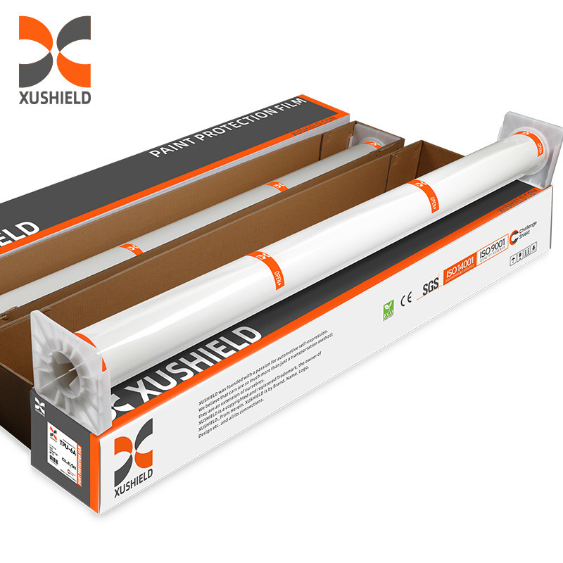 XUSHIELD 8,5 mil Haute hydrophobie brillante haute qualité Anti rayures Réparation thermique Film de protection de peinture TPU