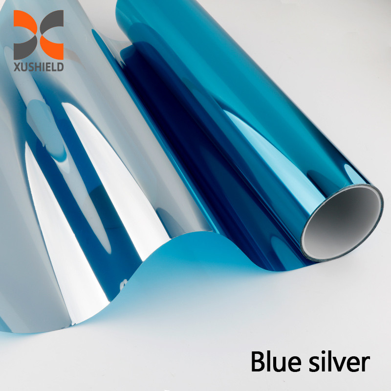 Film de verre miroir de confidentialité à vision unique Tinte solaire Film de fenêtre de bâtiment décoratif