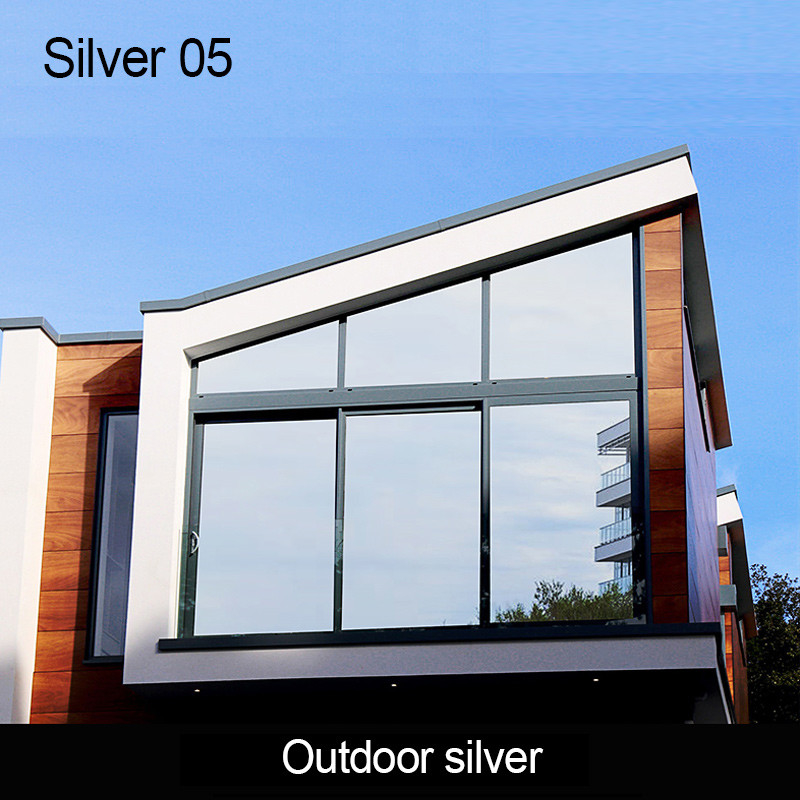 Film teinté SLGR15 VLT15% Isolation thermique Contrôle solaire Autocollant architectural Ventilateur de bâtiment Vitrage Film teinté Confidentialité