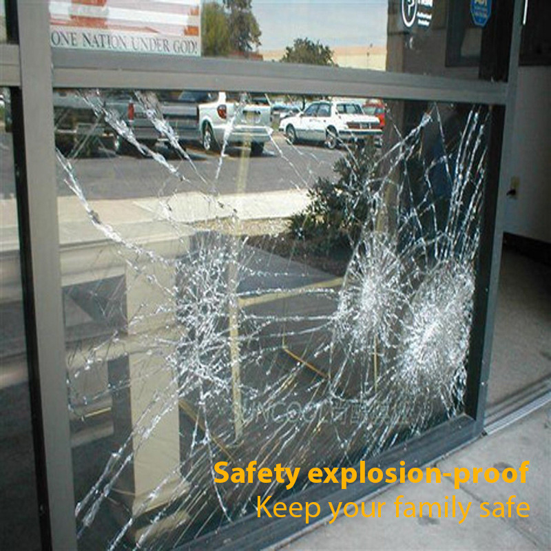 4 8 24mil PET pare-brise automobile Blindage de sécurité Tinte de fenêtre Film de protection en verre Protéger le pare-brise contre l'explosion