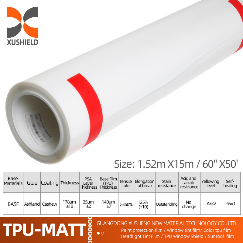 10 ans de garantie Ppf 6.5mil 7.5mil Film de protection de peinture de voiture PPF clair Film auto-guérisseur de voiture TPU TPH PPF