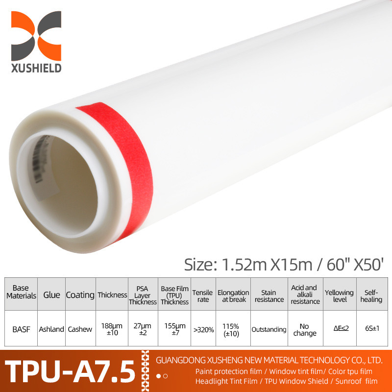 XUSHIELD Fabricant en gros Film transparent auto auto auto-adhésif anti-rayures auto-réparateur TPU PPF film de protection de peinture