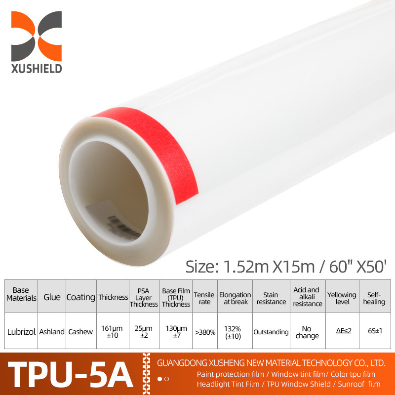 10 ans de garantie Ppf 6.5mil 7.5mil Film de protection de peinture de voiture PPF clair Film auto-guérisseur de voiture TPU TPH PPF