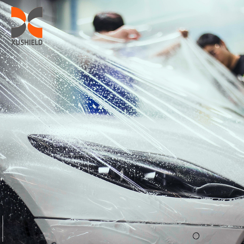 XUSHIELD 1.52*15m 10mil TPU transparent PPF Peinture de protection de carrosserie de voiture Film vinyle pour la protection de la surface de la voiture