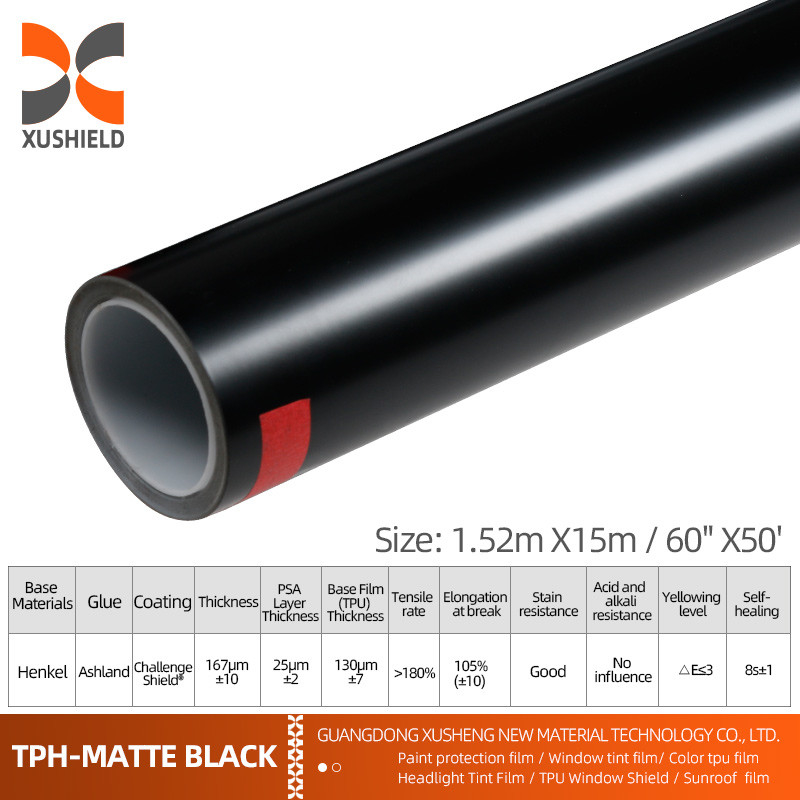 1.52*15m TPH mat TPU PPF Peinture de protection de carrosserie de voiture Film vinyle pour la protection de la surface de la voiture