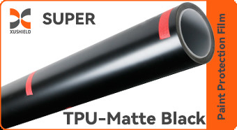 TPU Mat Noir Anti-jaune Hydrophobe 1.52x15M Auto-guérison Peinture de voiture Couche de peinture TPU/PPF Film de protection