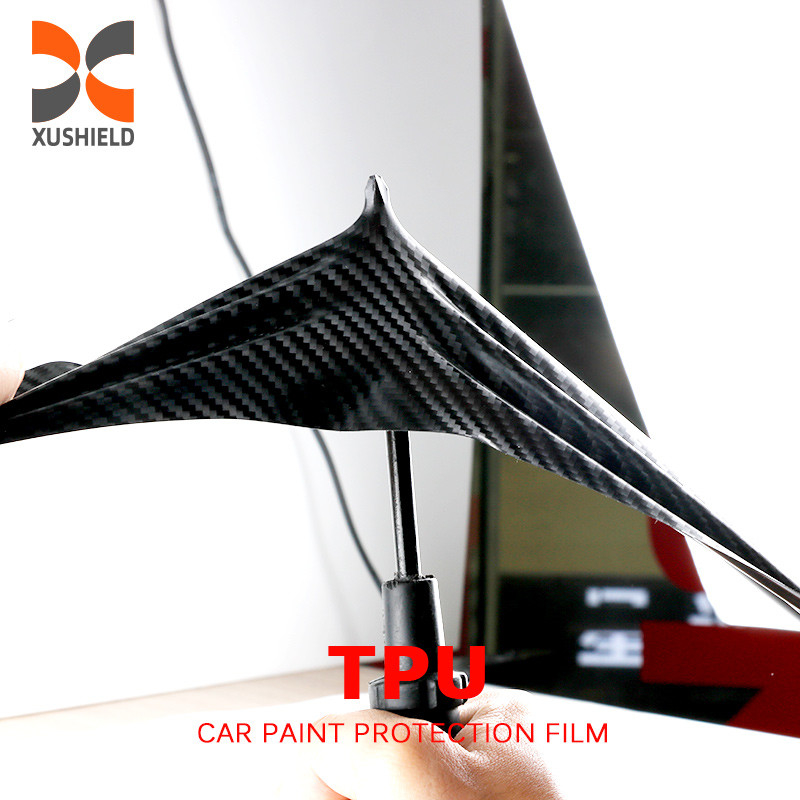 TPU en fibre de carbone de couleur vive Ppf film anti rayures auto-guérison peinture de voiture film de protection