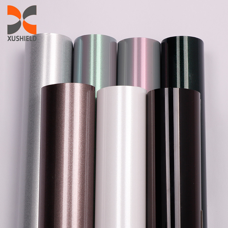 TPU GT argenté 1,52*17m Super brillant Enveloppe automobile anti rayures Auto-réparation Peinture transparente TPU PPF Film de protection Roll Film de protection automobile