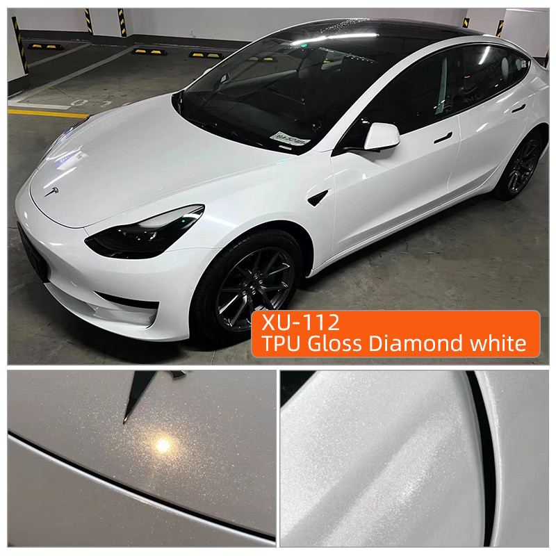 TPU Brillant Blanc diamanté Film PPF Ultimate Plus Transparent Film de protection pour voiture Mat noir TPU Peinture de protection Film furtif Auto Wrap