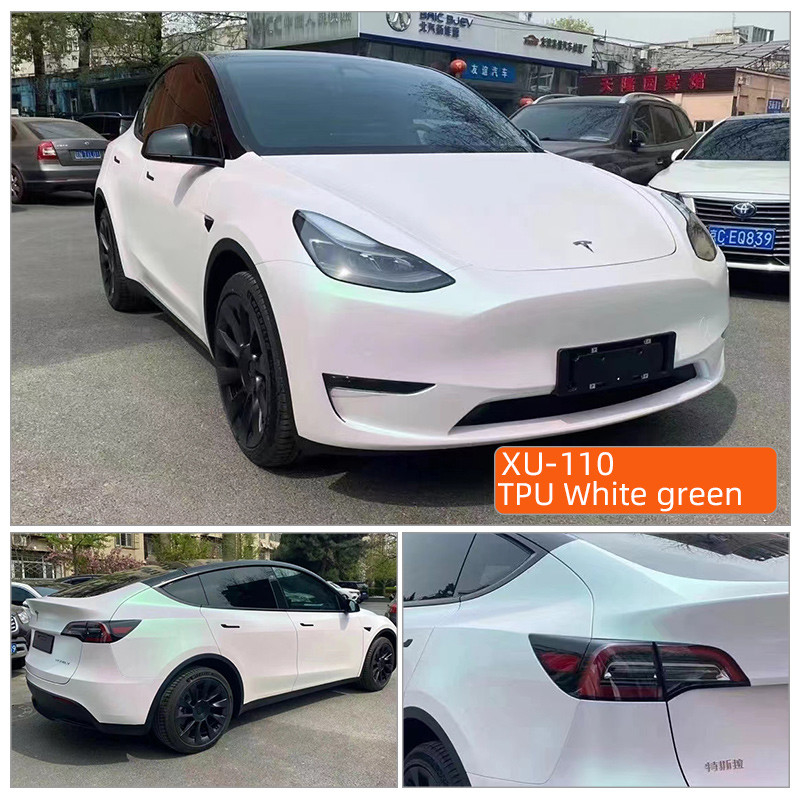 TPU Vert blanc 1,52m*15m vert orange gris chaleur auto-réparation tpu PPF changement de couleur ppf peinture anti-rayures auto peinture de voiture film de protection de surface
