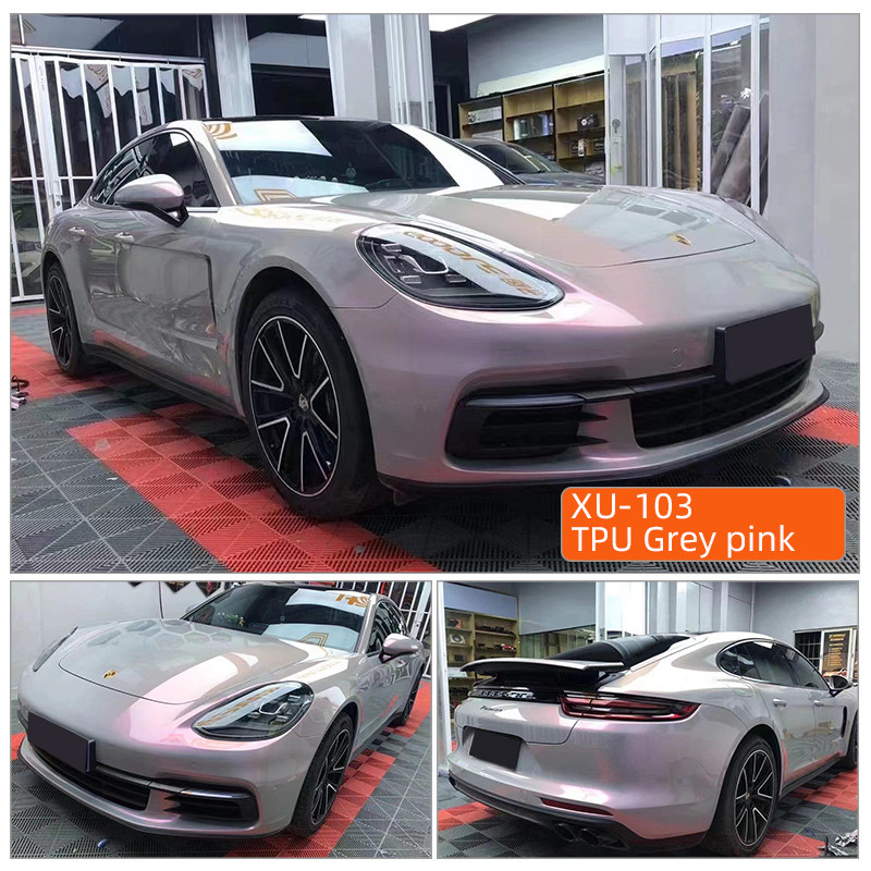 TPU Grise rose à cicatrisation instantanée de qualité supérieure en rouleau complet transparent tpu carrosserie de voiture enveloppe ppf films de protection de peinture automobile