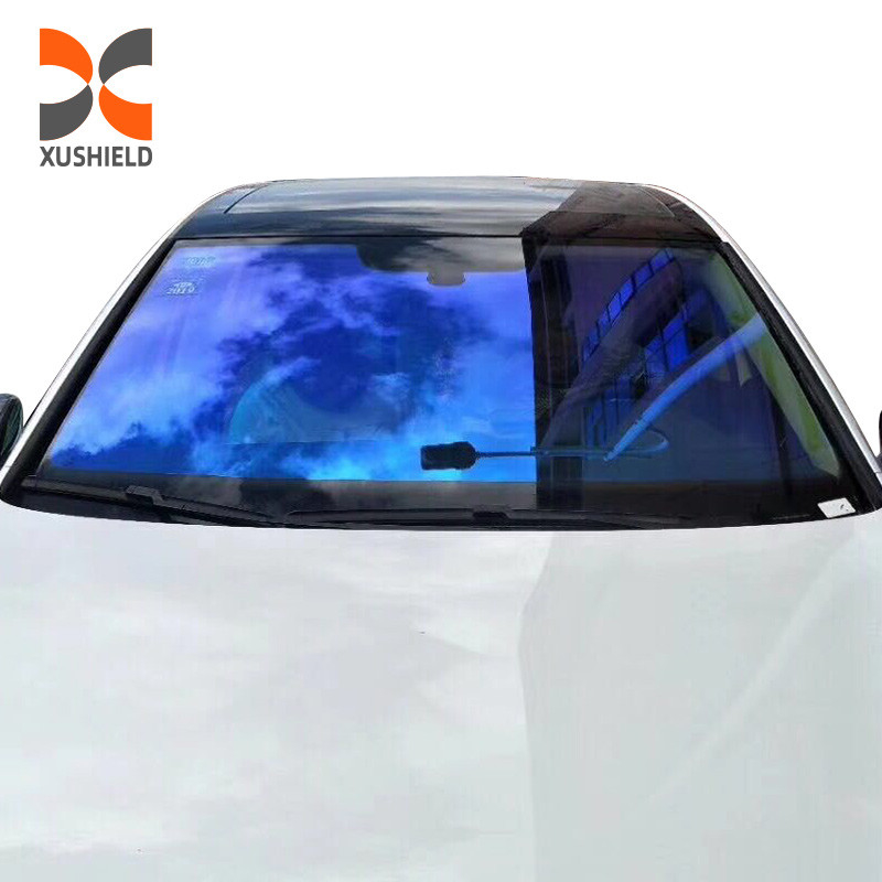 Pourpre Lumière éblouissante Couleur côté Bloc arrière couleur ppf Le caméléon le plus populaire Film de fenêtre de changement de couleur Pour teinture de fenêtre de voiture