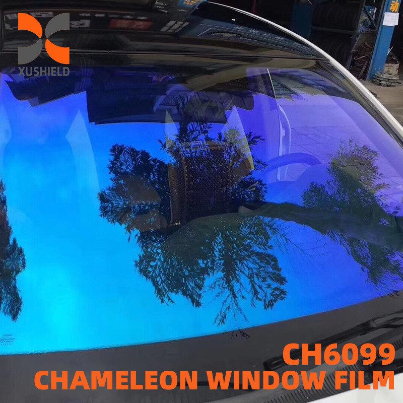 Pourpre Lumière éblouissante Couleur côté Bloc arrière couleur ppf Le caméléon le plus populaire Film de fenêtre de changement de couleur Pour teinture de fenêtre de voiture