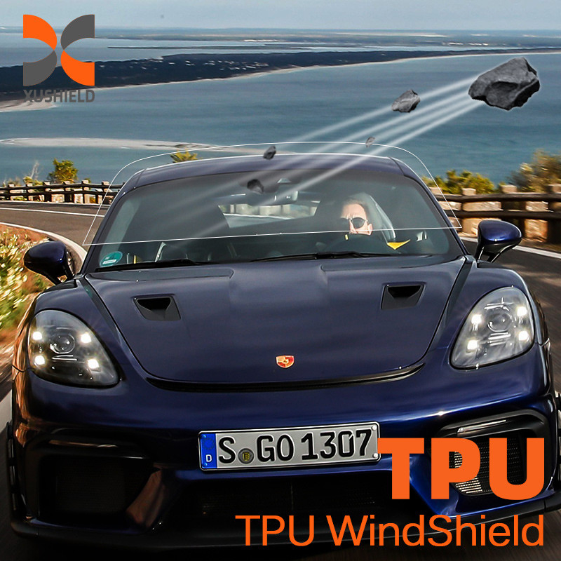 TPU Anti rayures UV Protection du pare-brise de voiture Film de protection du pare-brise de voiture à l'épreuve du sable 7.5mil Film
