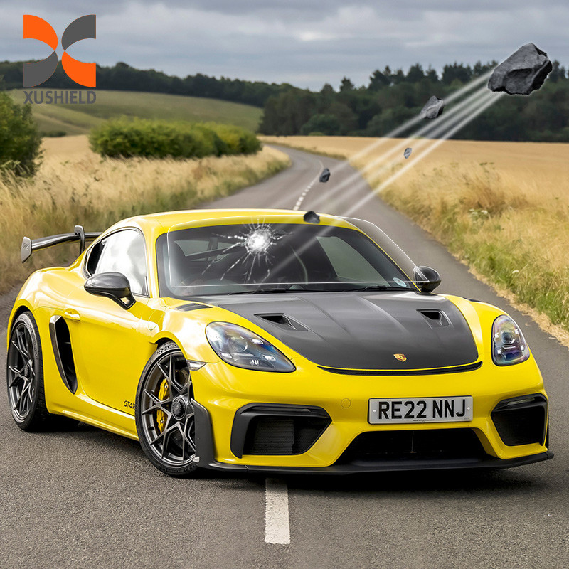 TPU Anti rayures UV Protection du pare-brise de voiture Film de protection du pare-brise de voiture à l'épreuve du sable 7.5mil Film