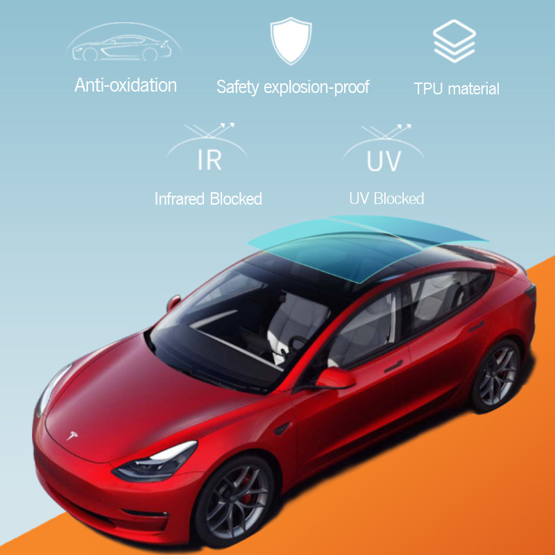 Protègeur anti-explosion TPU Toit solaire PPF pare-brise automobile Vitre vitrée Tinture film solaire Film de toit de voiture