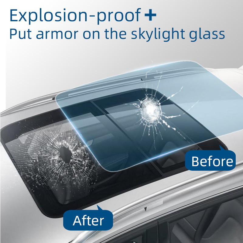 Protègeur anti-explosion TPU Toit solaire PPF pare-brise automobile Vitre vitrée Tinture film solaire Film de toit de voiture