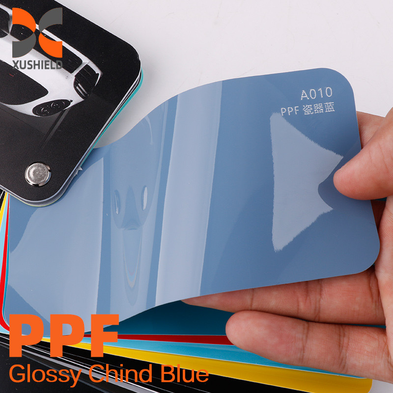 Fabrique de films XUSHIELD auto-réparation ppf tpu film de protection de peinture nano recouvert non jaunissant TPU tph PPF rouge brillant
