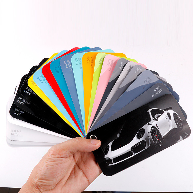 XUSHIELD couleur peinture auto-guérison films de protection de voiture enveloppe vinyle brillant noir ppf tpu film brillant Miami bleu