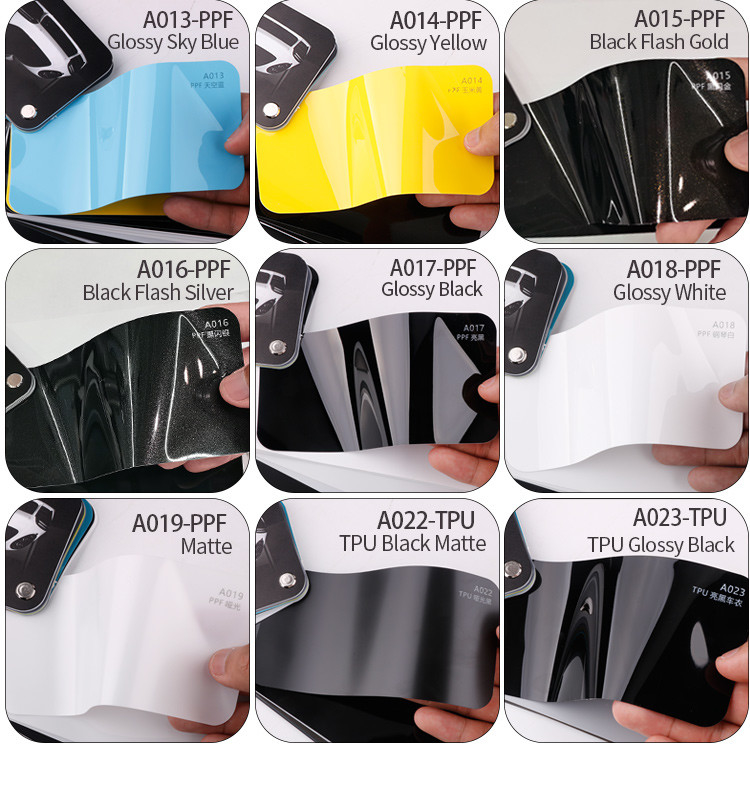 Fabrique de films XUSHIELD auto-réparation ppf tpu film de protection de peinture nano recouvert non jaunissant TPU tph PPF rouge brillant