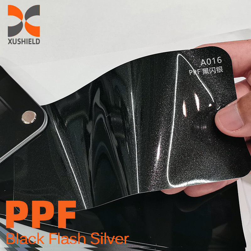 XUSHIELD Chind bleu brillant prix d'usine haut brillant auto-guérison anti-jaune TPU couleur film PPF
