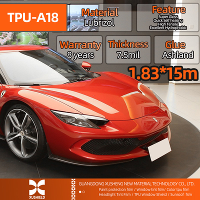 Taille 1.83*15m 71in*50ft Hydrophobicity Self Healing Roll Anti Scratch Wrap PPF TPU Film de protection automobile